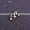 Girls bowknot heart earring cute stud earring jewelry rhodium earring