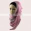 New Design Solid Rivet Sequin Cotton Hijab Charming Muslim Scarf Studs Long Shawls