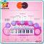 Good quality baby plastic music instrument toy piano with microphone