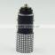 Aluminum case 5V 2.4A car charger OEM factory customized LOGO single USB