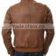 men leather jackets & cognac color with black waxed