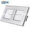 TOP quality brushed aluminum metal wall light switch,CE ROHS,110-250v