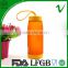 cylinder high quality BPA free joyshaker plastic thermos bottle with screw cap