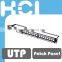 1U 24Port Cat6A Unshielded UTP Snap-In Type Multimedia Patch Panels