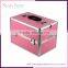 2016 fashion portable aluminium makeup bag cosmetic case
