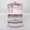 High Quality Floral Print Jewelry Box With Three Layers