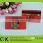Custom eco-friendly plastic transparent card with full color printing