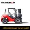 China 3.5TON 4WD Hydrostatic Rough Terrain Forklift With Euro4 Engine