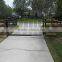 Custom height and colors steel main gate designs Electrostatic spraying