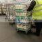 Loading Transport Cart Industrial Metal Milk Storage Trolley With Wheels SHMT-A1