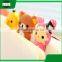 office stationery personalized rubber meta cartoon animal paper clip holder