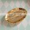 Table top decorative small ceremic golden leaf tray