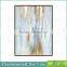 Hand Painted Canvas Abstract Oil Painting with Gold Leaf