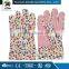 Drill cotton garden gove with PVC dots