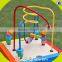 Wholesale Design Funny Cubic Wire Bead Toy,multi-function Wooden Cubic Wire Bead Toy for Kids,wooden Bead Toy W11B060