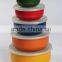 enamel storage bowl set mixing bowl salad bowl food container