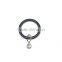 Furniture DIY Steel Curtain Rod Ring Loose Eyelet ID35mm/OD42mm Black Colour