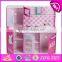 New style big size lovely pink girls toys wooden girls play kitchen W10C276