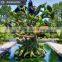 Artificial plastic hedge topiary grass animal for landscape