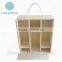 ,factory supplied wooden wine box with divider and lid,environment friendly wooden wine box with divider and holder