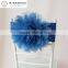 Hot Sale Fashion Handmade Organza Flower With Lycra Chair Band Chair Sash