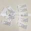 customized care labels for garment clothing wash label instruction tag