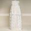 Toddlers Clothing baby girl party wedding with beading embroidered white long dress