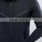 2017High Quality New Design Durable Drawstring Hood Cotton Polyester Sweat Black Casual Men Gym Sports Jacket