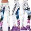 White fitness tights for trainning running gym leggings for women yoga pants