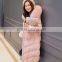 Walson Winter Ladies Lamb Fur Collar Slim Short Women Coat /women's down jacket