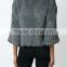 Shandao OEM custom winter soft 3/4 sleeve fashional luxury fur coat