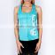 2016 Guangzhou OEM Popular Series 100% Cotton printed Colorful Custom Sublimated Running Singlet