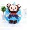 Plush Monkey Backpack for Kids/plush Animal Toy Backpack