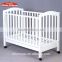 Children's bed wood crib baby bed multifunctional environmental Continental white cradle bed