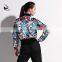 116171001 Long Sleeve Flower Color Sauna Top