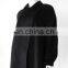 Luxury Black Long Sleeve Cashmere Coat for women