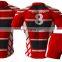 Red custom made sublimation rugby jersey with socks