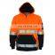 High Visibility cheap Polar Fleece protective jacket in winter safety reflective clothing