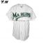 Wholesale cheap longline striped blank baseball jersey uniforms
