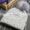 Winter pearls fur pom pom bobble hats high quality knitted hats wholesale