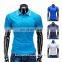 custom men classic pure color cotton polo shirt