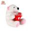 Shenzhen supplier plush soft toy 30cm I Love You stuffed polar bear