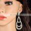 European Luxury Fashion Jewelry Crystal Fashion Drop Earring
