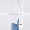 OEM Plain Printed long sleeve t-shirt/ longline t shirt/ extended t shirt wholesale