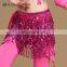 Y-2059 Indian Multy color sequins tassel belly dance hip scarf
