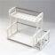 Household kitchen multipurpose plastic storage sliding corner shelves