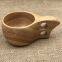Wooden Water Cup/Salad Bowl,Made of Rubber Wood