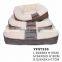 Factory Wholesale 2 Ways Use Coarse Warm Relax Linen Pet Bed