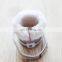 4pcs Pet dog cat shoes Winter Snow thickened Stripe brushed shoes antiskid