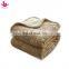 China Supplier Large Size 100% Polyester, Shu Velvet 2 in 1 Weighted Grey Elegant Cable Knit Fluffy Throw Blanket
